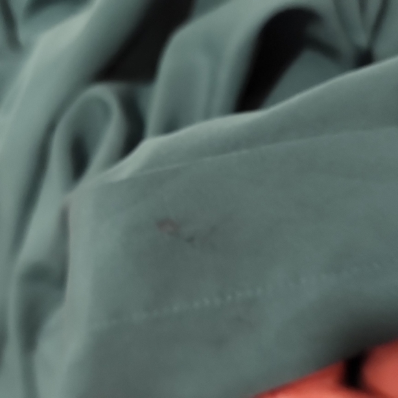 Women's LANE BRYANT Sz 26/28 bottom down long sleeve blouse green - Picture 10 of 10